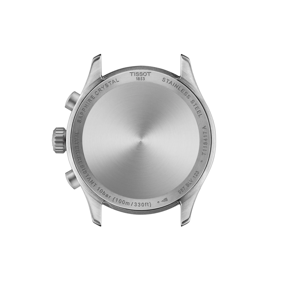 Rückansicht des Gehäuses der Uhr Tissot Chrono L 42mm