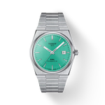 Vista frontal del reloj Tissot PRX 40mm con sombra