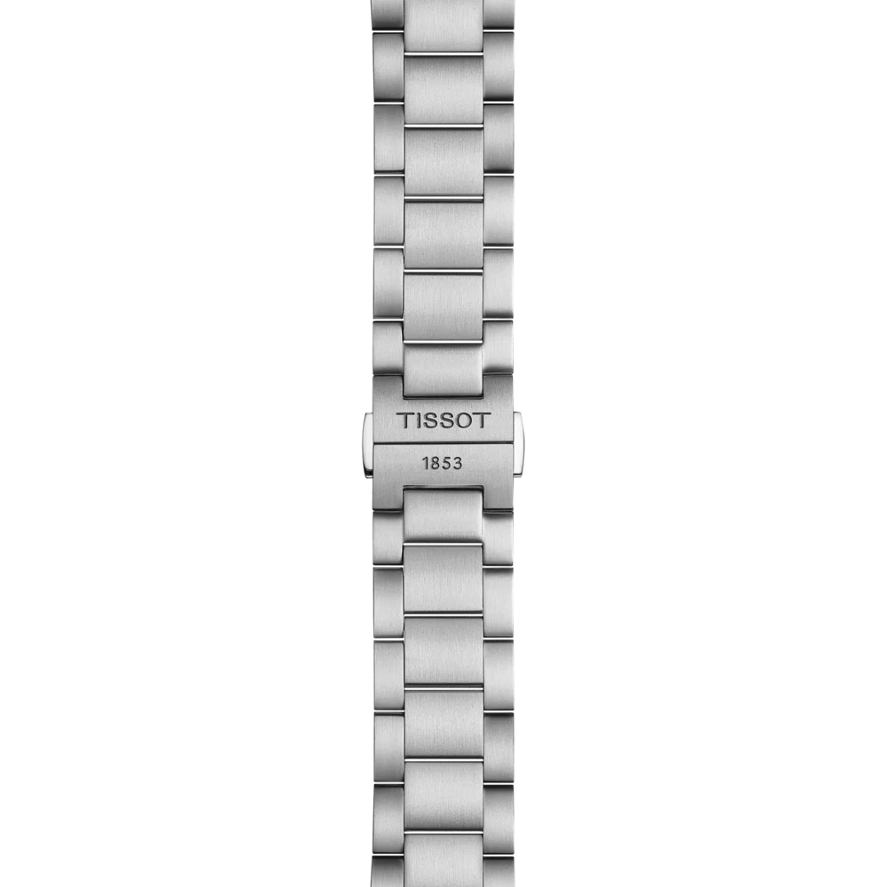 Zoom sur le bracelet de la montre Tissot PR 100 Tour de France 40mm