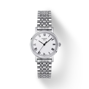 Front view of the watch 天梭Everytime系列少女峰款30mm with shadow