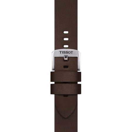 Zoom sobre Correa oficial Tissot sint&eacute;tica marr&oacute;n 20 mm