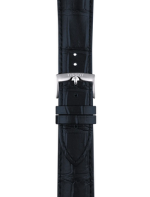 Zoom on Tissot Official Blue Leather Strap Lugs 22mm