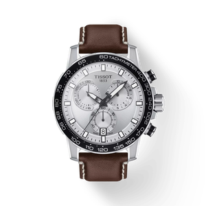 Front view of the watch Tissot Supersport 系列計時款 with shadow
