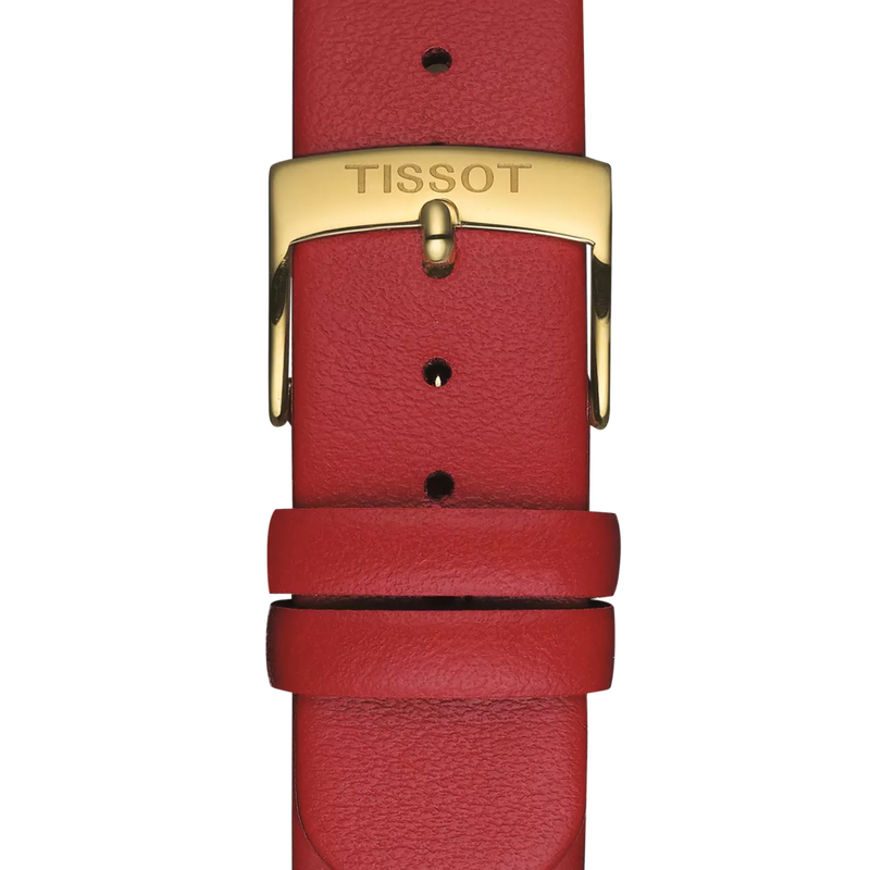 Strap zoom of the watch Tissot Heritage Memphis Lady
