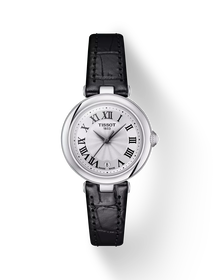 Front view of the watch Tissot Bellissima 26mm with shadow