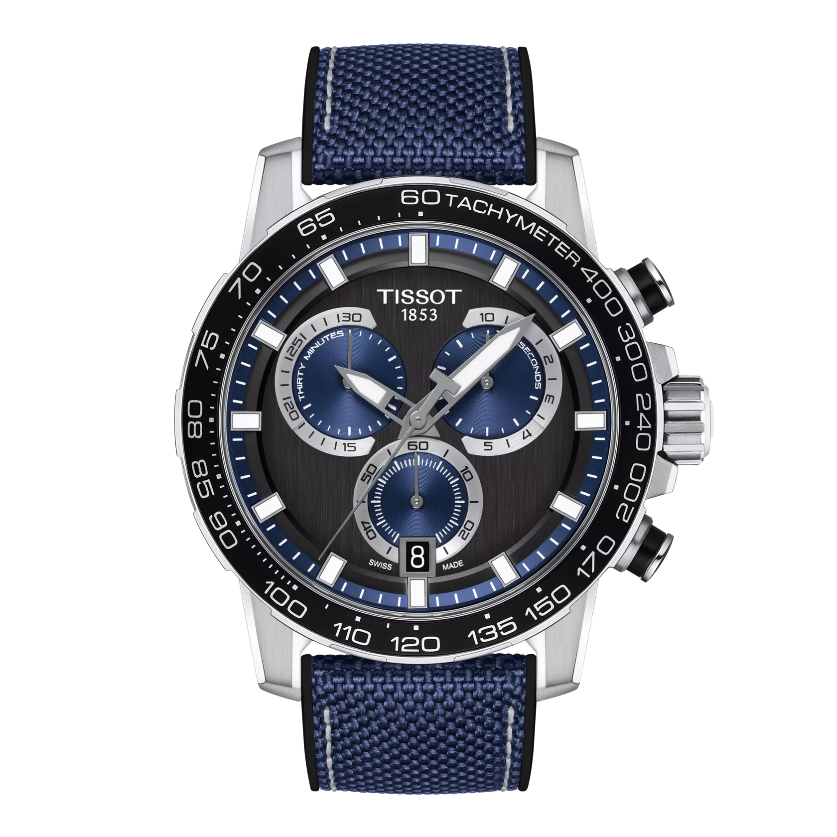 시계 전면 보기 티쏘 슈퍼스포츠 크로노