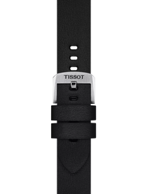 Zoom on Tissot Official Black Synthetic Strap Lugs 20 mm