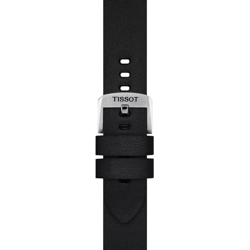 Zoom on Tissot Siyah Sentetik Kayış Boynuz Aralığı 20 mm