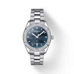 Front view of the watch Tissot PR 100 Sport Chic 36mm with shadow