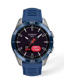 TISSOT T-タッチ コネクト スポーツ 43.75mm の正面図・影あり
