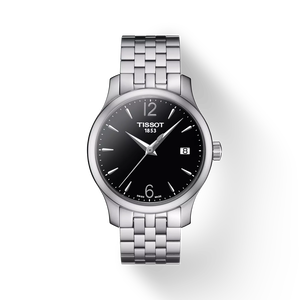 Front view of the watch Tissot 經典系列女錶 with shadow