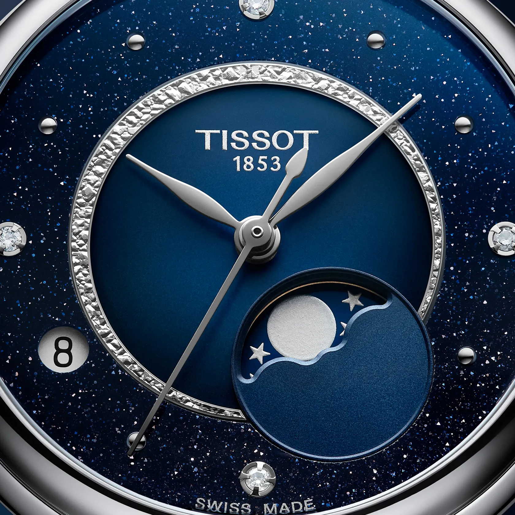 Tissot Desir 29.6mm montre sur fond color&eacute;