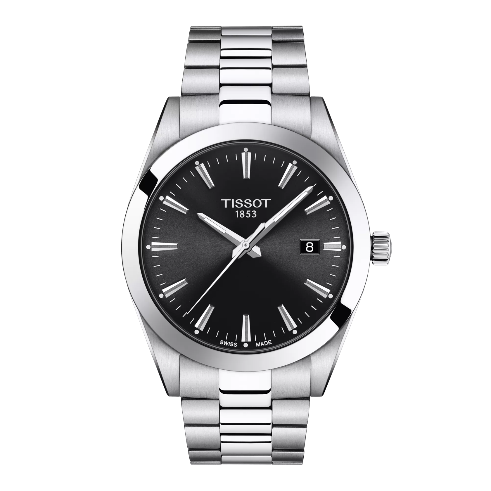 시계 전면 보기 티쏘 젠틀맨