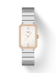 Front view of the watch Tissot SRV 30mm with shadow