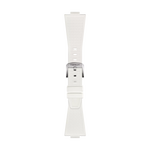 Front view of Tissot Official White PRX 40mm Rubber Strap
