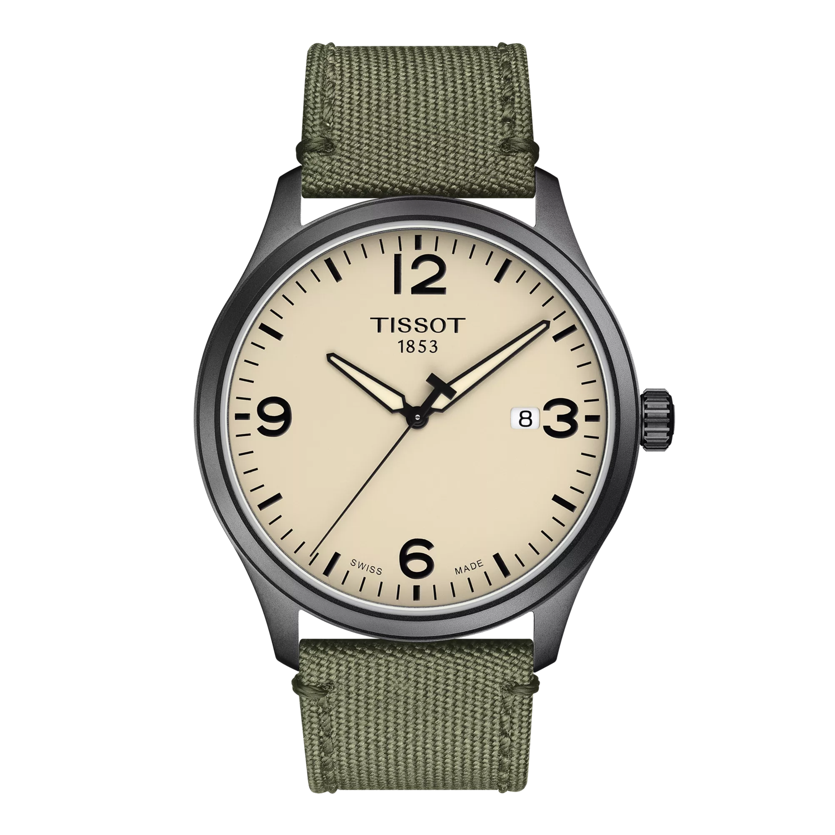 Front view of the watch Tissot Gent XL