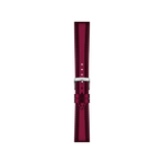 Front view of Tissot Official Red Synthetic Strap Lugs 18 mm