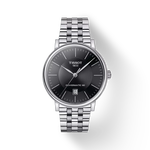 Front view of the watch Tissot Carson Premium 40mm with shadow