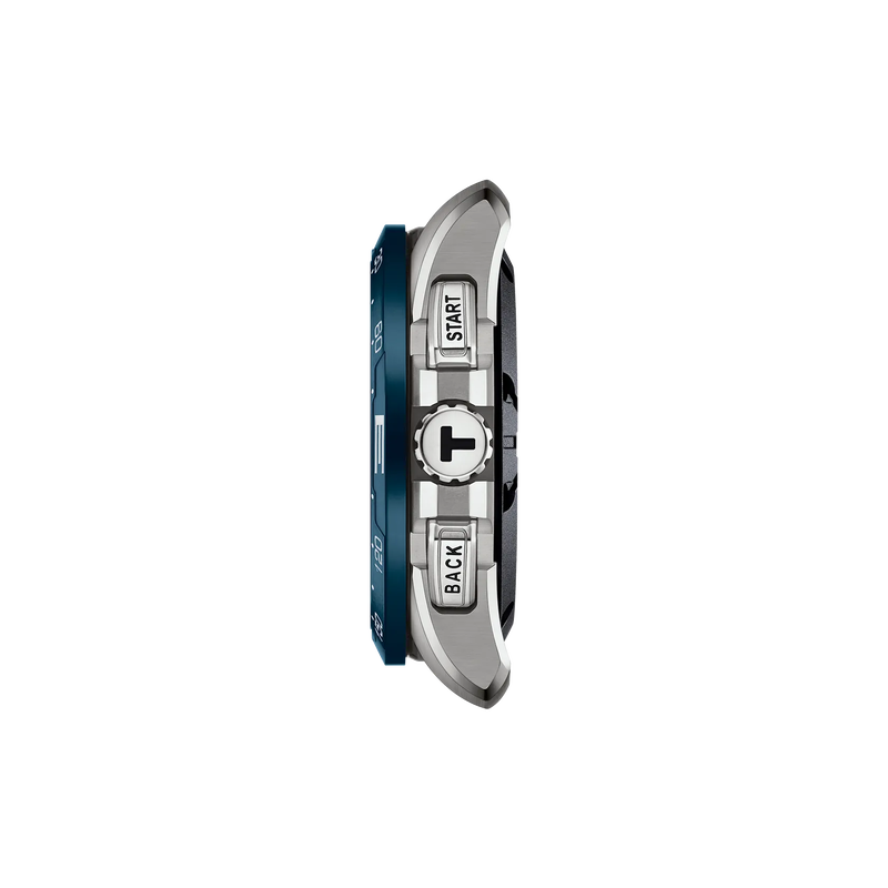 Profile view of the watch case Tissot T-Touch Connect Solar Jungfraubahn 47.5mm