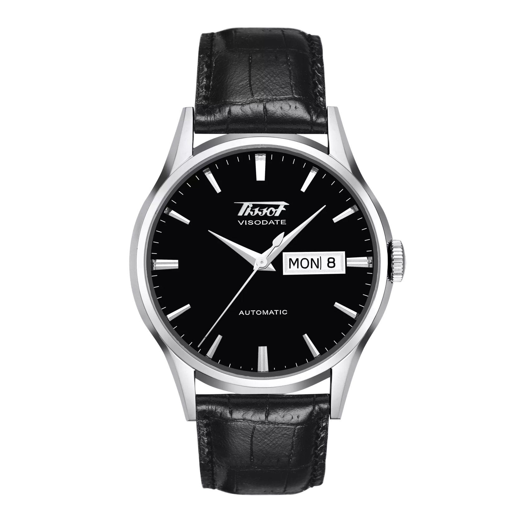 มุมมองด้านหน้าของนาฬิกา Tissot Heritage Visodate Automatic