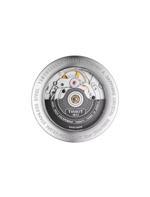 Back view of the watch case Tissot Bridgeport Powermatic 80