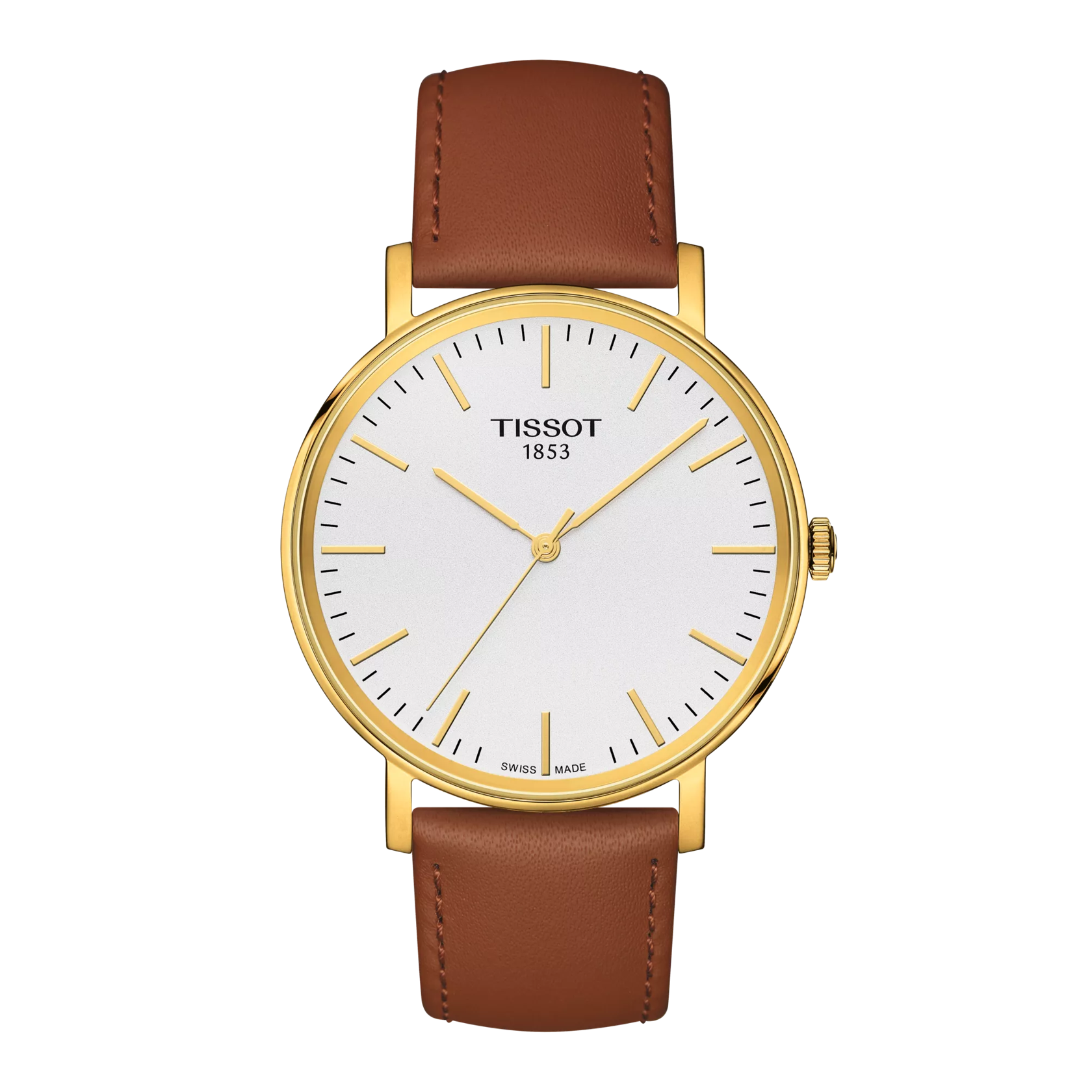 Front view of the watch Tissot Everytime 38mm