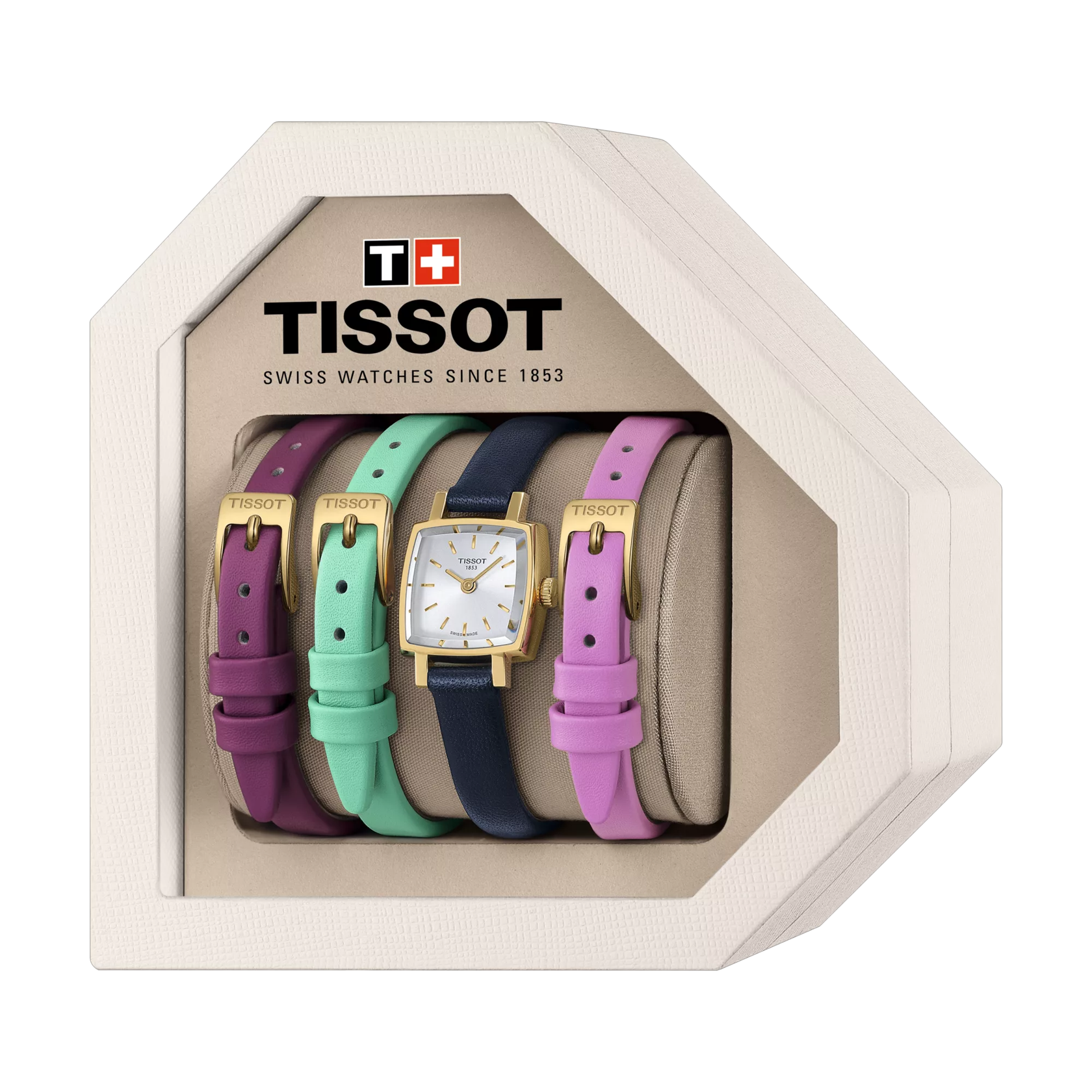 Presentation box of the watch Tissot Lovely Square Summer Kit
