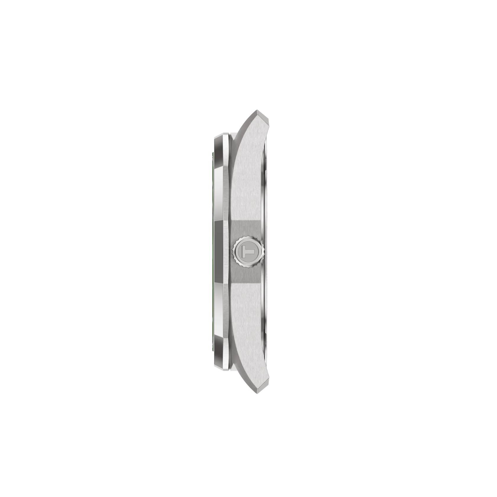 Profile view of the watch case Tissot PRC 100 Solar 39mm