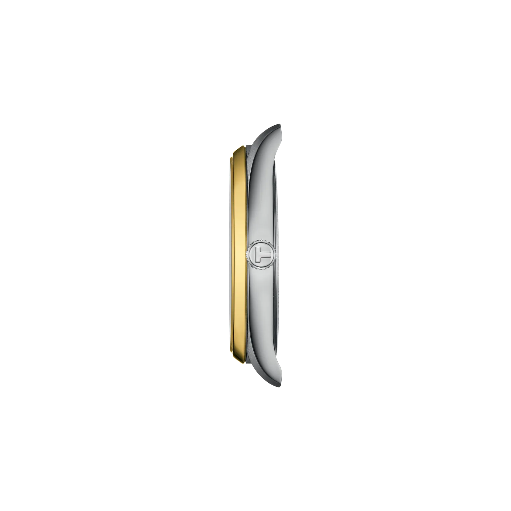Profile view of the watch case Tissot PR 100 40mm