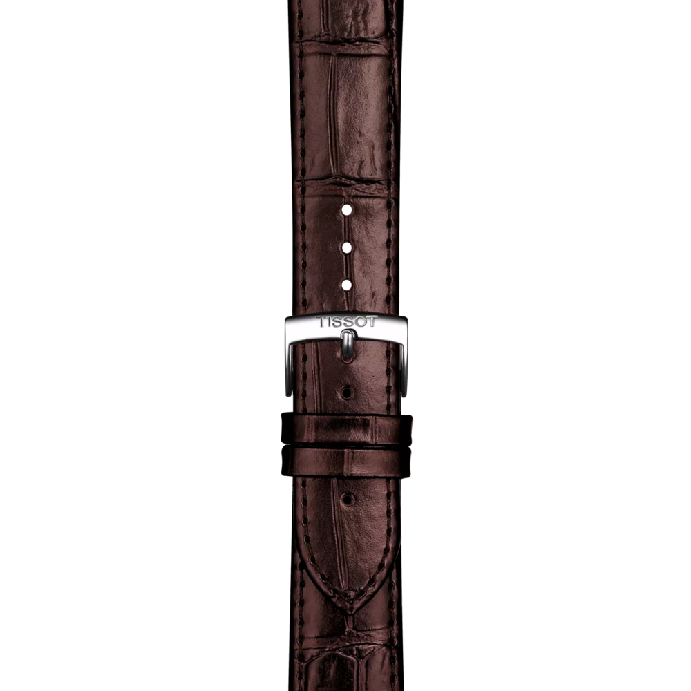 확대 티쏘 정품 브라운 레더 스트랩 러그 20 mm