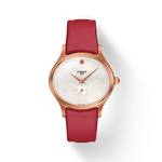 Front view of the watch Tissot Bella Ora with shadow