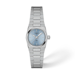 Front view of the watch Tissot PRX 25mm with shadow