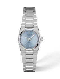 Front view of the watch Tissot PRX 25mm with shadow