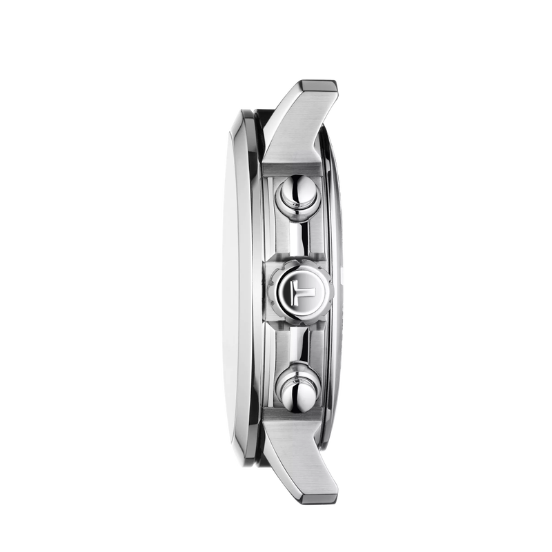 Profile view of the watch case Tissot PRC 200 Chronograph
