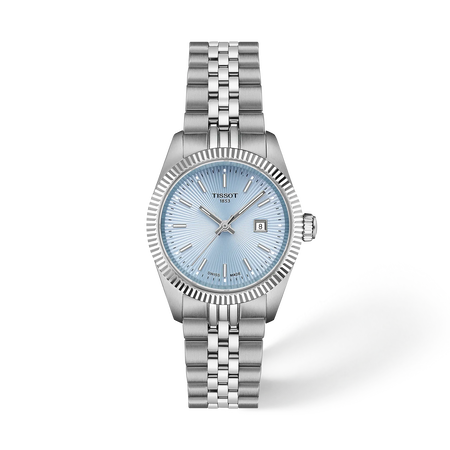 Front view of the watch Tissot Ballade 30mm with shadow