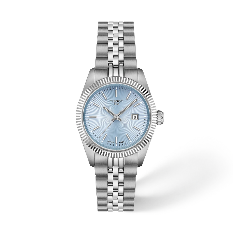 Front view of the watch Tissot Ballade 30mm with shadow