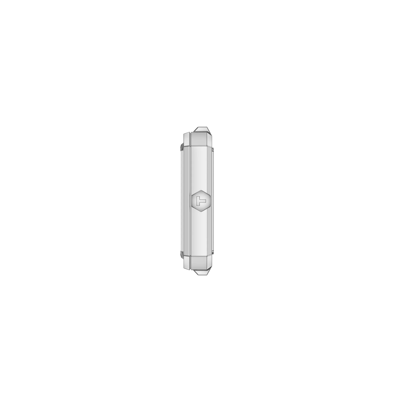 Profile view of the watch case Tissot SRV 30mm