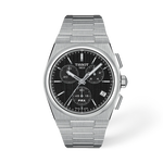 Front view of the watch Tissot PRX 41mm with shadow
