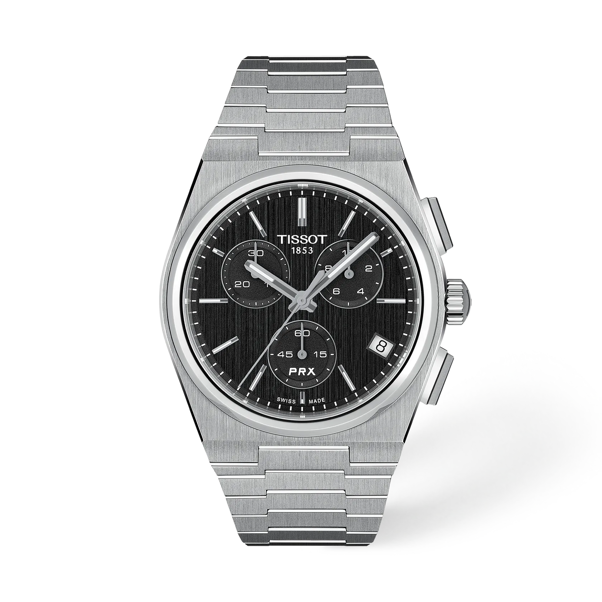 Мужские часы Tissot PRX 41 мм, цвет: Чёрный