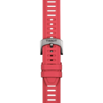 Zoom on Tissot Official Red Silicone Strap Lugs 21 mm