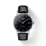 Front view of the watch Tissot Everytime Swissmatic 40mm with shadow