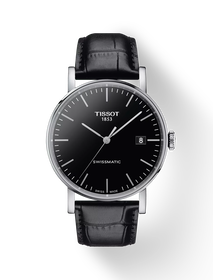 Front view of the watch Tissot Everytime Swissmatic 40mm with shadow