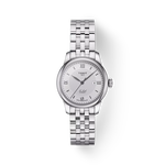 Front view of the watch Tissot Le Locle 29mm with shadow