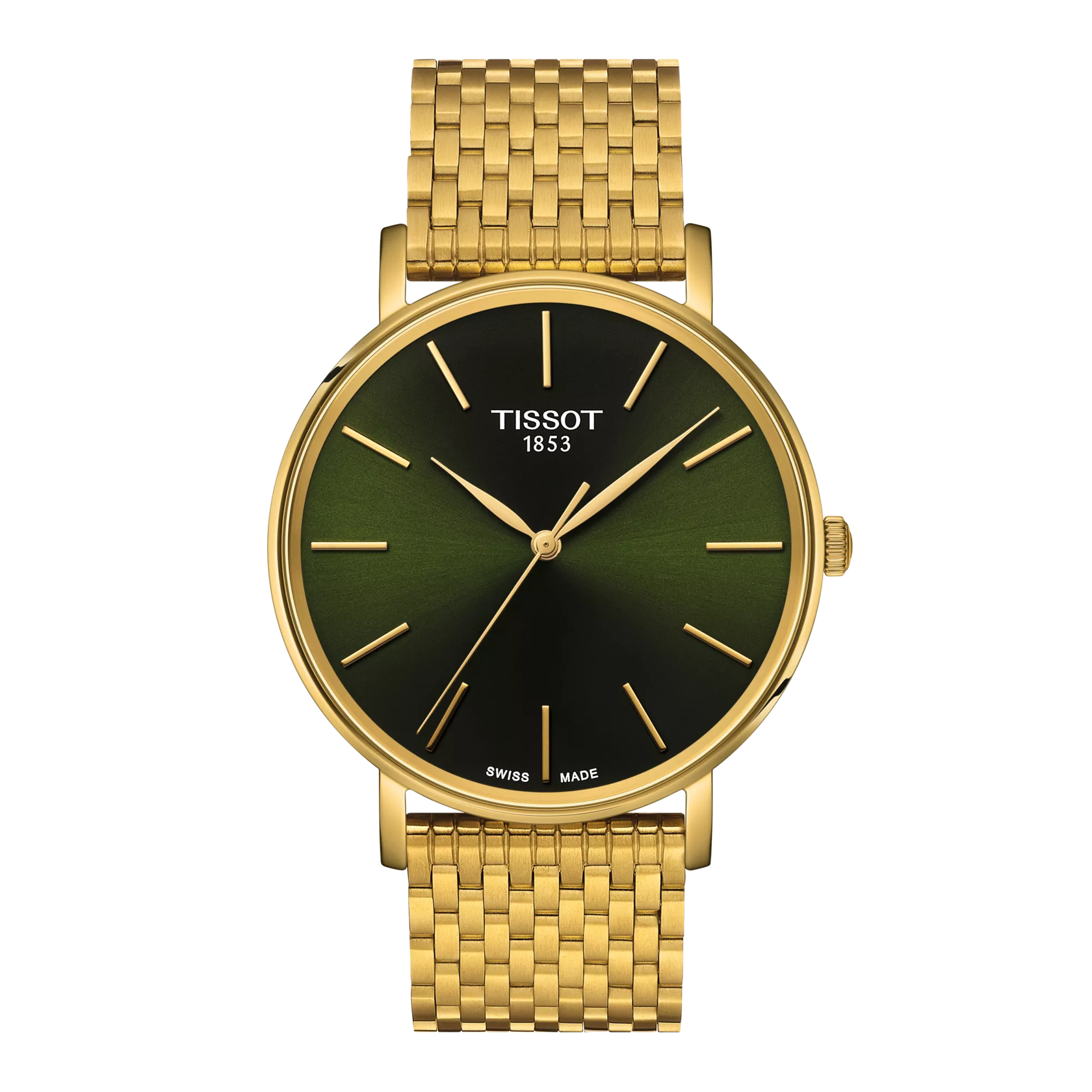 Front view of the watch Tissot Everytime 40mm
