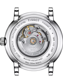 Achteraanzicht van de horlogekast Tissot Carson Premium Automatic Lady