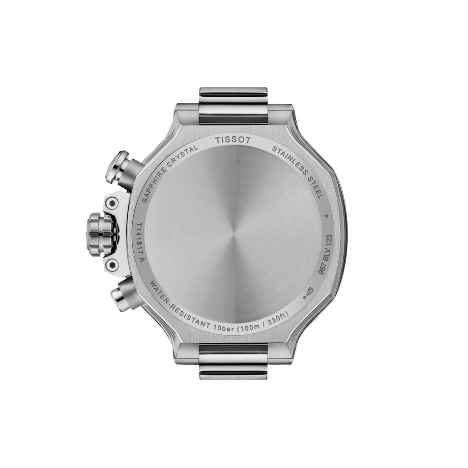 Rückansicht des Gehäuses der Uhr Tissot T-Race 38mm