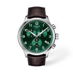 มุมมองด้านหน้าของนาฬิกา Tissot Chrono XL Classic 45mm พร้อมเงา