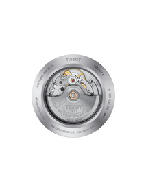 시계 케이스 뒷면 보기 티쏘 젠틀맨 파워매틱 80 실리시움 솔리드 18K 골드 베젤