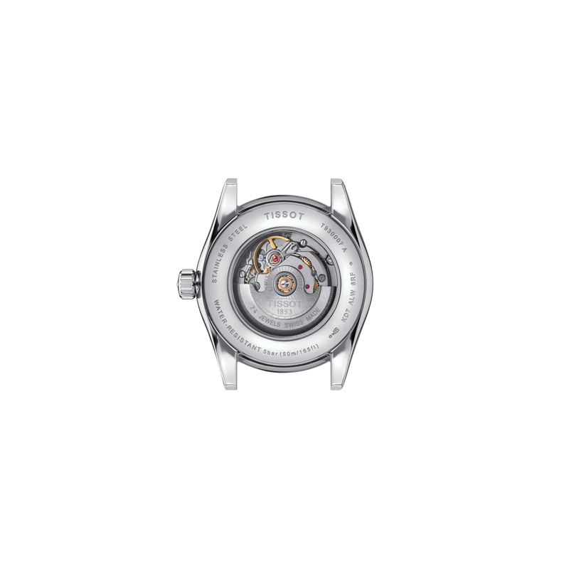 Back view of the watch case Tissot T-My Lady Gold 29mm