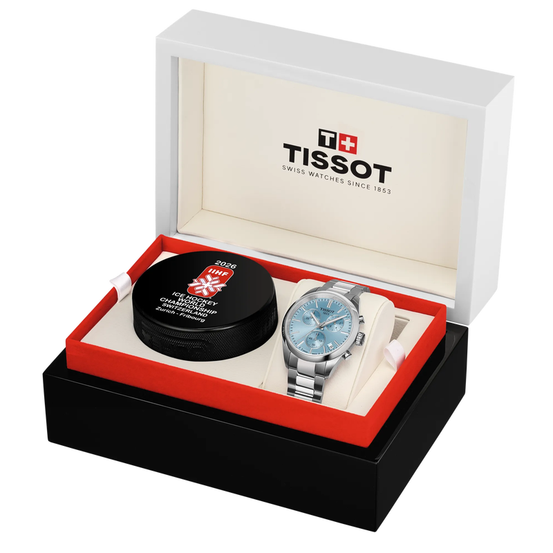 Presentation box of the watch Tissot PR 100 Ice Hockey 2026 40mm